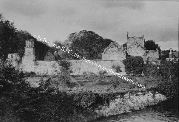 BOYLE ABBEY  SURROUNDING WALL FROM SOUTH